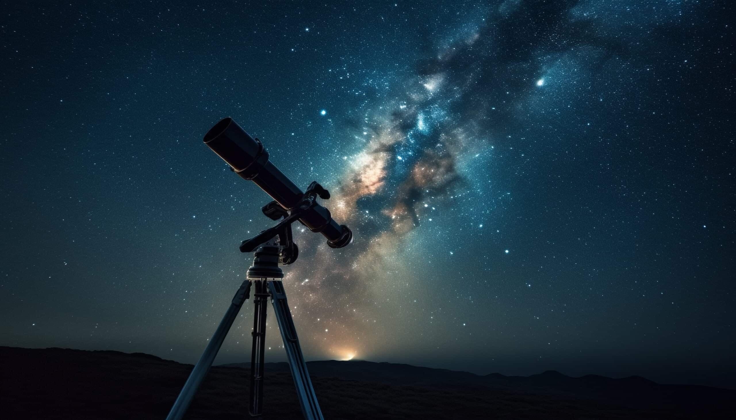 مشاهدة القمر الكامل بالتلسكوب