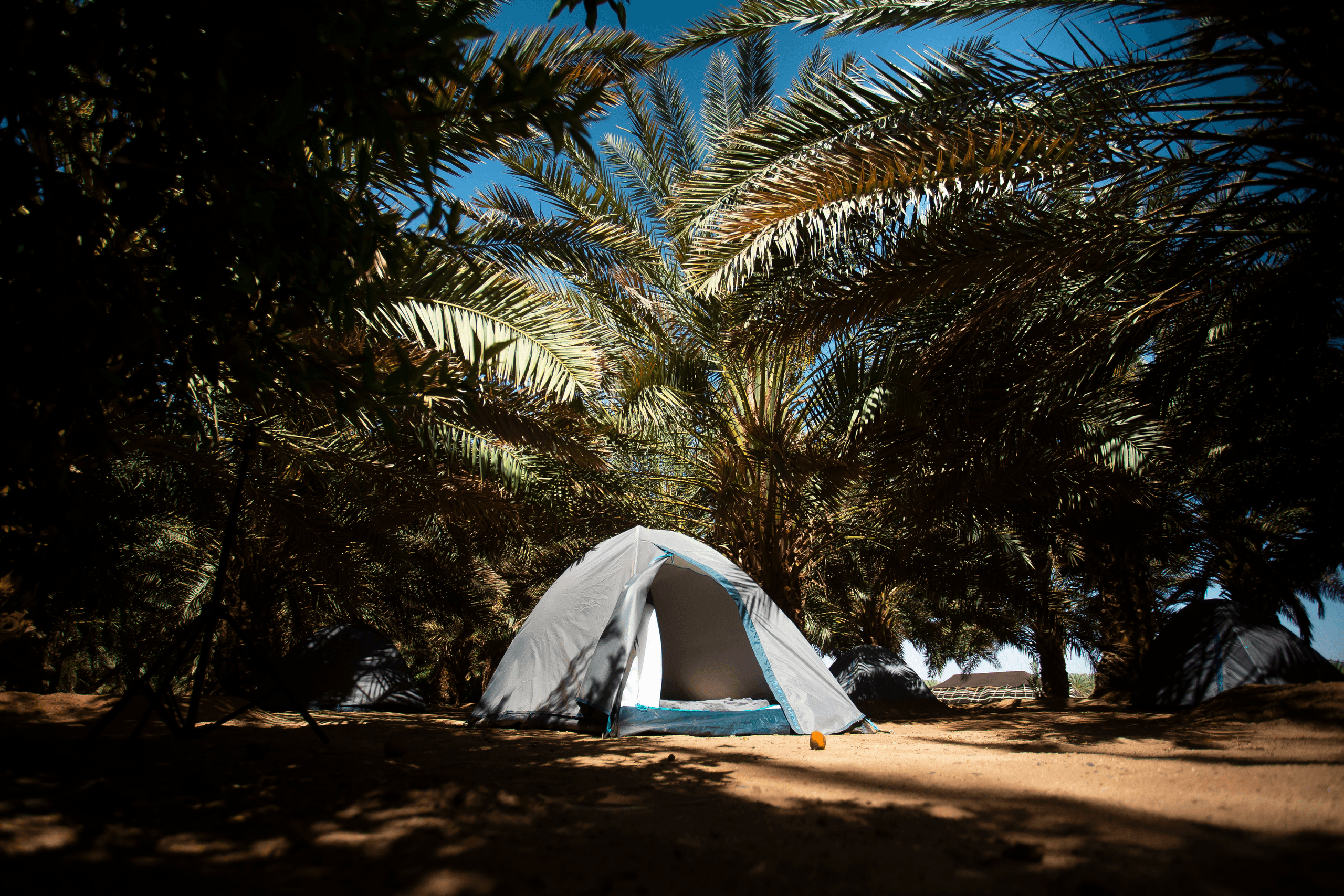التخييم الأساسي في مركز بانجيا