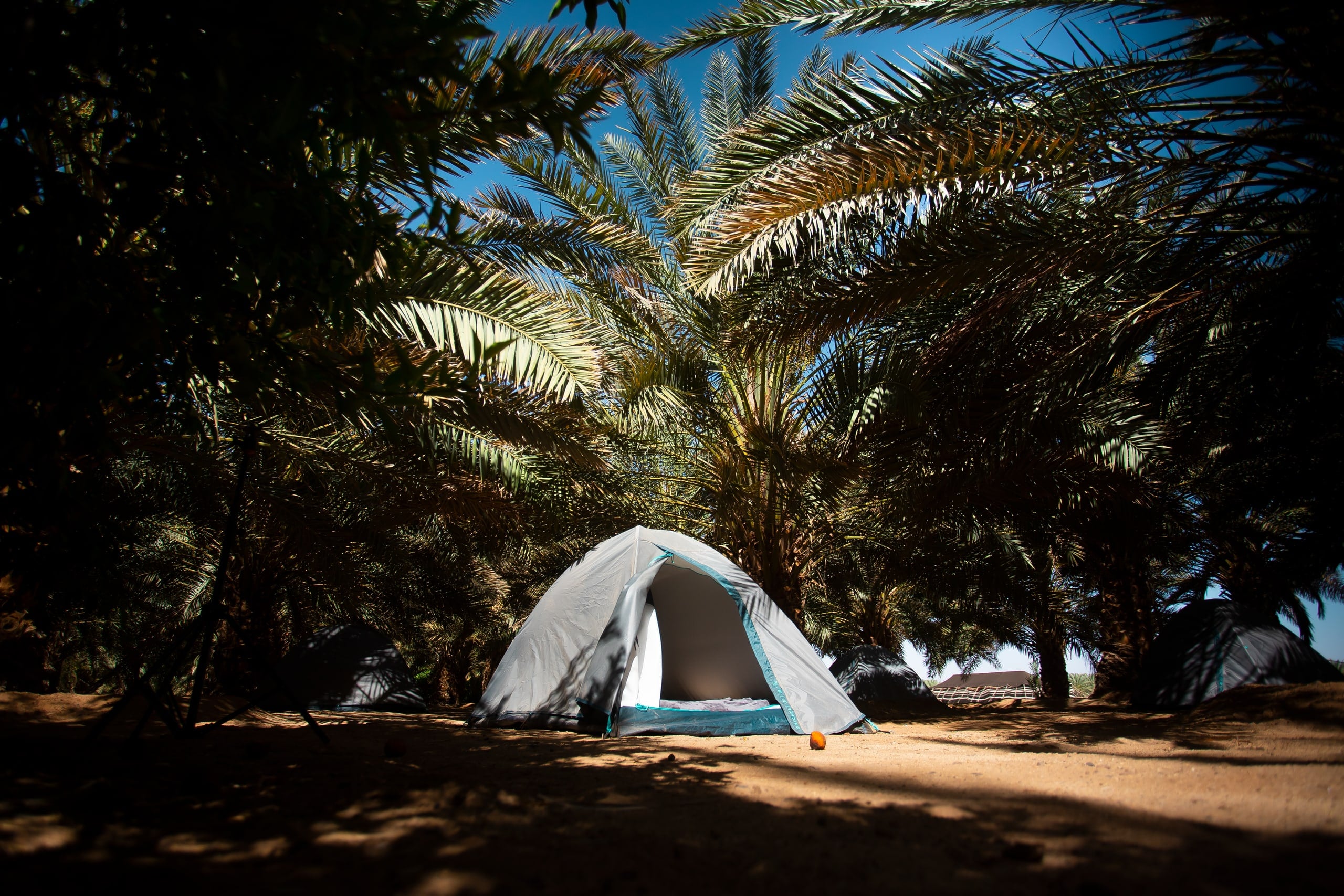 التخييم الأساسي في مركز بانجيا