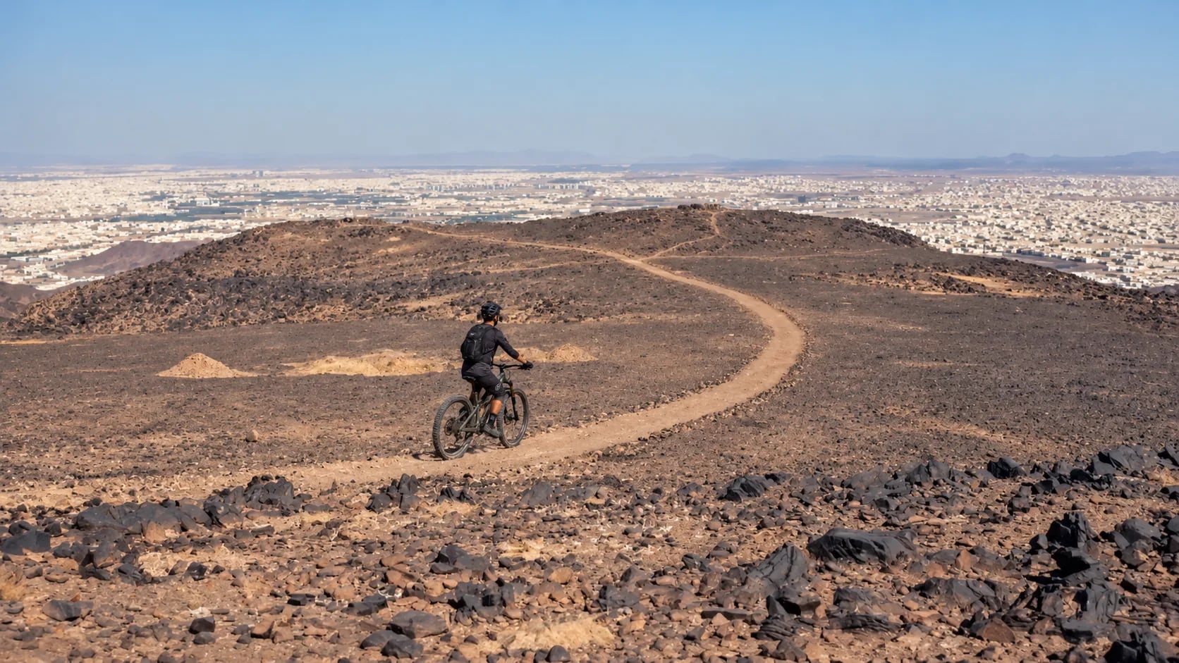 الدراجات الجبلية في جبل عير